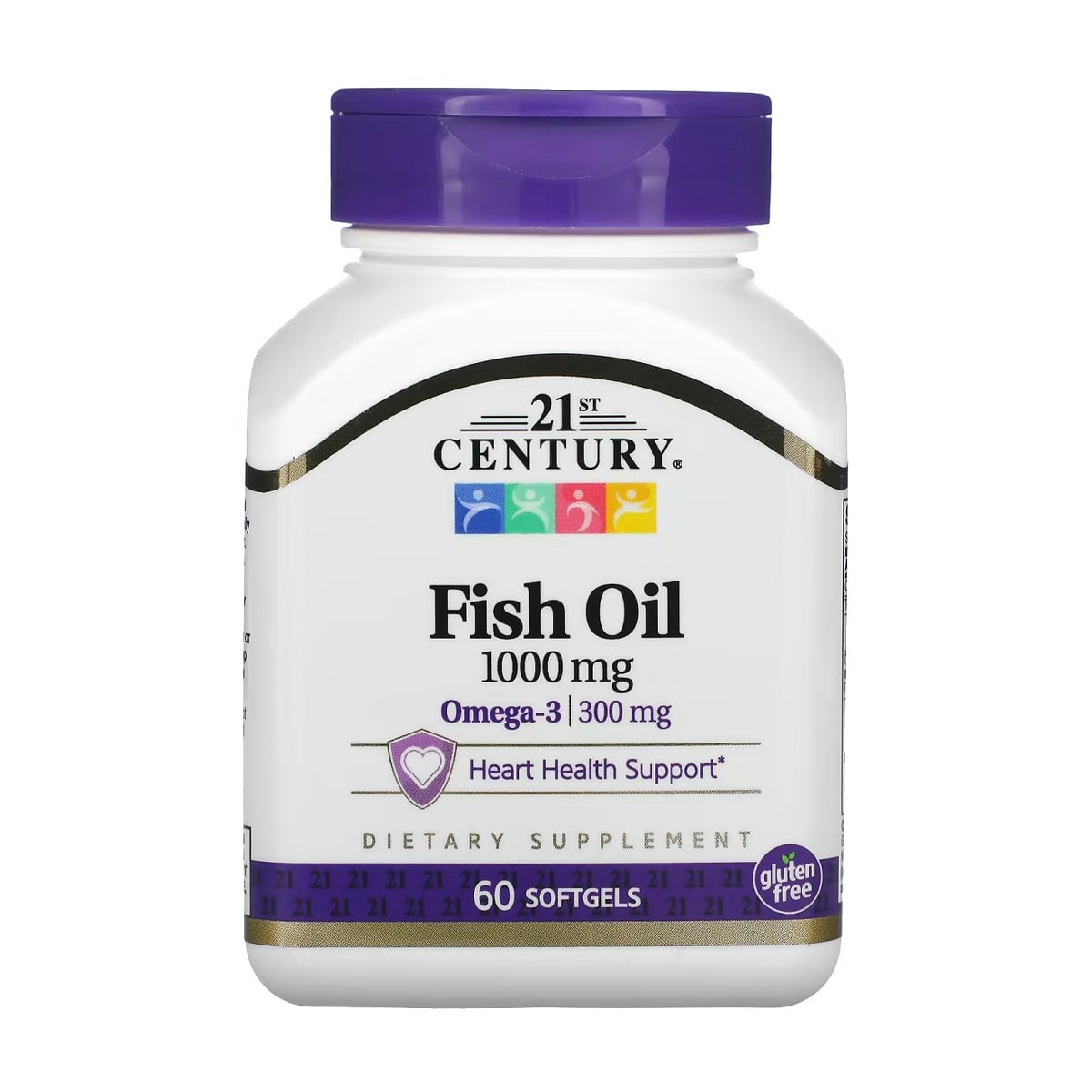 Риб'ячий жир 21st Century Fish Oil 1000 мг, 60 желатинових капсул